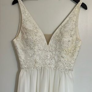 White embroidered dress